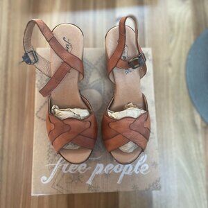 Free People Orion Woven Clogs 38